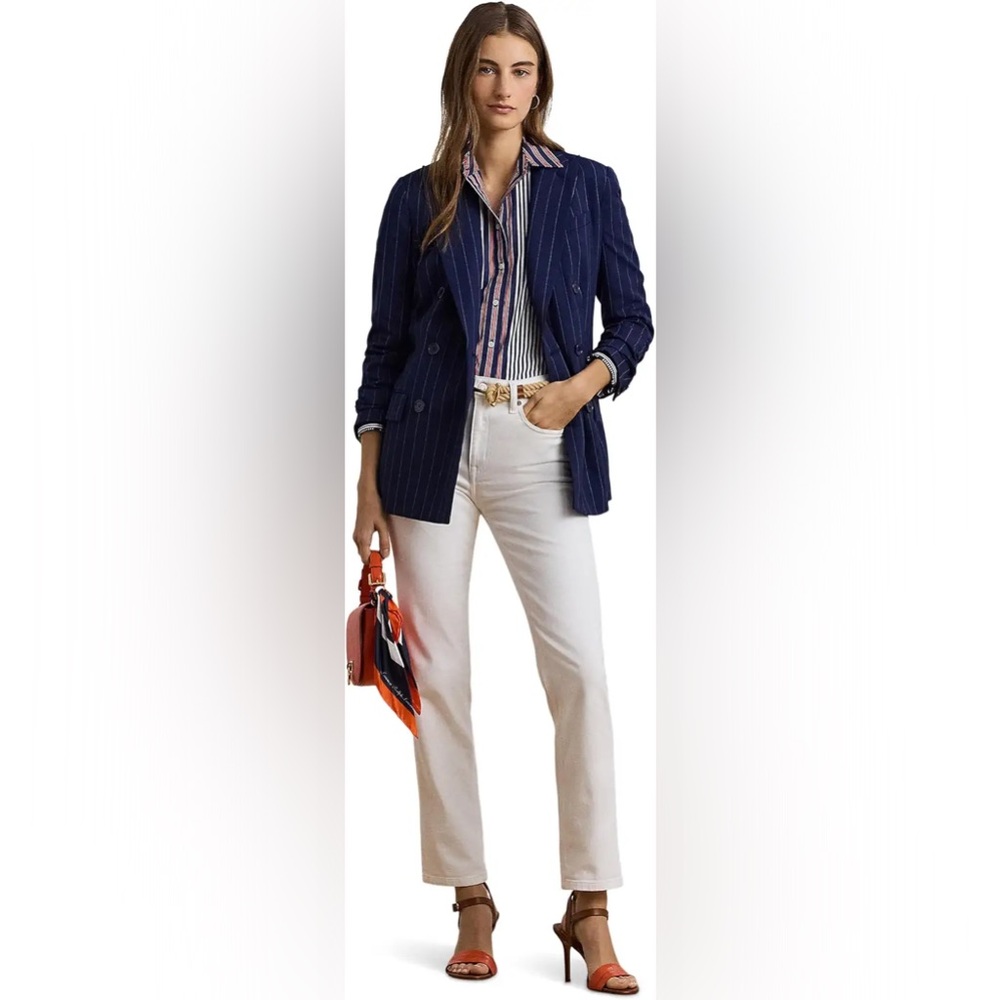 Lauren Ralph Lauren Women’s Classic Straight Ankle Jeans - White